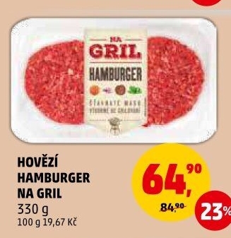 Hamburger Na gril Penny