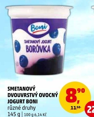 Jogurt ochucený Boni
