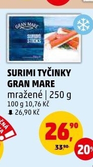 Krabí tyčinky mražené Gran Mare