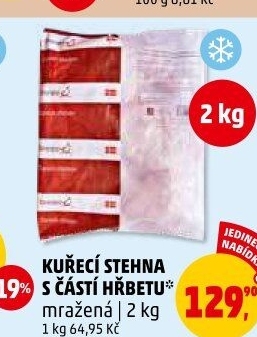 Kuřecí stehna s kouskem hřbetu mražená Danpo