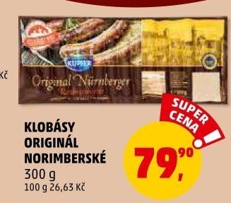 Norimberská klobása original Kupfer