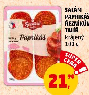 Salám Paprikáš Řezníkův talíř