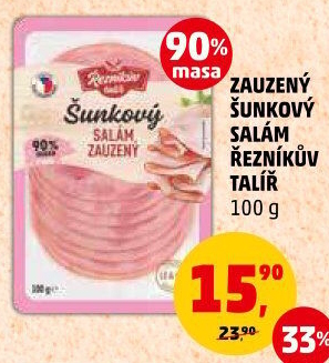 Salám šunkový zauzený Řezníkův talíř