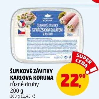 Šunkový závitek v aspiku Karlova Koruna