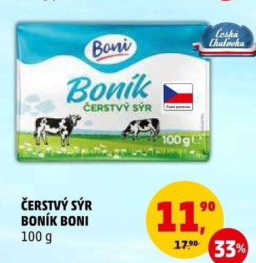 Sýr čerstvý Boník Boni