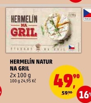 Sýr hermelín Na gril Penny