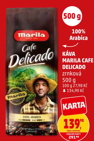 Zrnková káva Delicado Marila