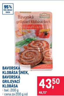 Bavorská grilovací klobása Ponnath