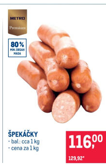 Špekáčky Metro Premium