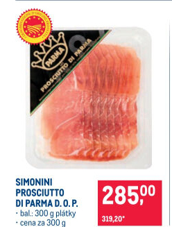 Šunka Prosciutto di Parma Simonini