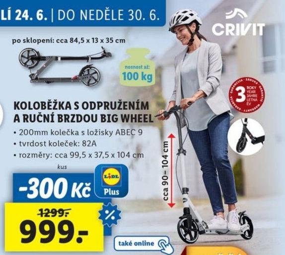 Koloběžka Big Wheel Crivit