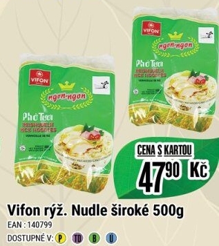 Nudle rýžové široké Vifon