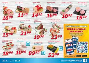 akční leták ESO MARKET 26.6.2024-7.7.2024