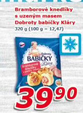 Knedlíky bramborové s uzeným masem mražené Dobroty babičky Kláry