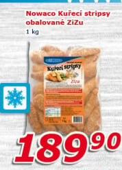Kuřecí stripsy mražené Zizu Nowaco