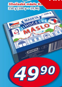 Máslo Jihočeské Madeta