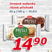 Ovesné sušenky Mysli na zdraví Emco