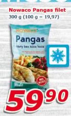 Pangasius filety mražený Nowaco