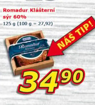 Sýr Romadur Klášterní Madeta