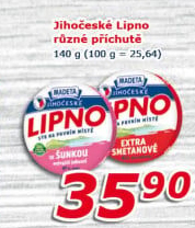 Tavený sýr Jihočeské Lipno Madeta