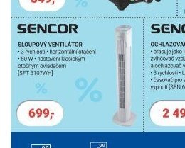 SENCOR SLOUPOVÝ VENTILÁTOR