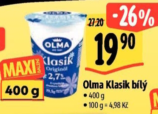 Bílý jogurt Klasik Olma