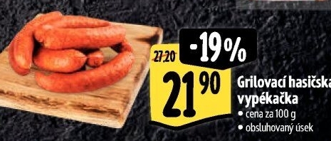 Klobása hasičská vypékačka