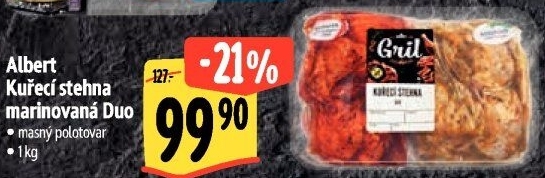 Kuřecí stehna marinovaná Duo Albert Gril