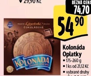 Lázeňské oplatky Kolonáda Opavia