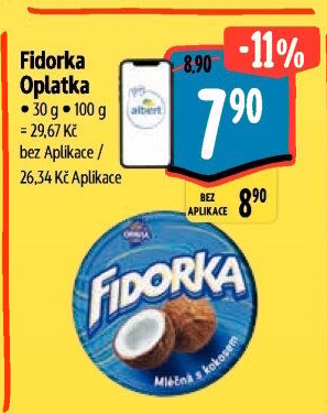 Oplatky Fidorka Opavia