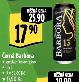 Pivo silné tmavé Černá Barbora 13° Ostravar