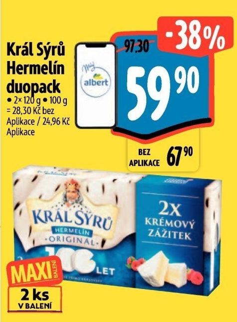 Sýr Hermelín Král sýrů