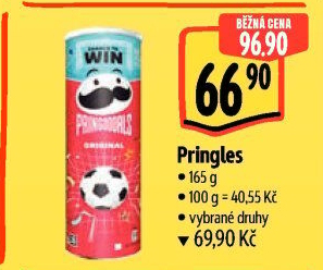 Chipsy Pringles - tubus