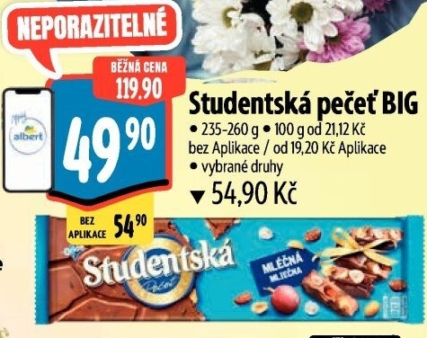 Čokoláda Studentská pečeť Orion