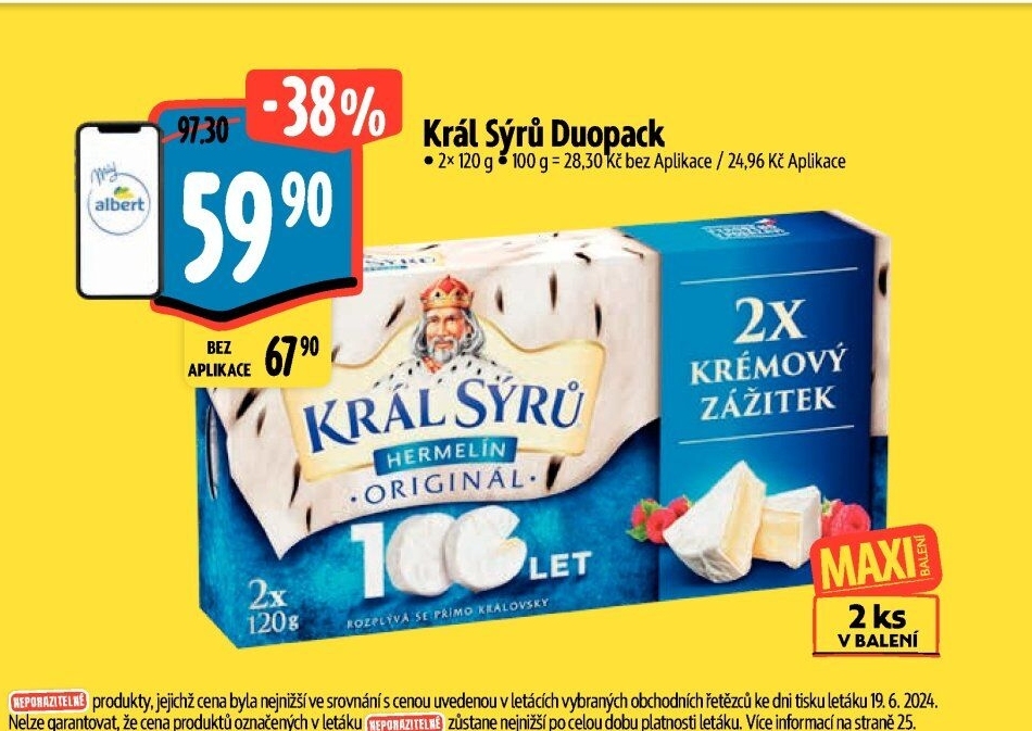 Sýr Hermelín Král sýrů