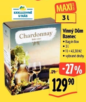 Vína Vinařství Vinný dům Bzenec - bag in box