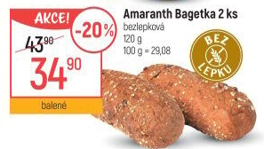 Bageta bez lepku Amaranth