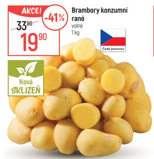 Brambory konzumní rané