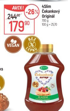 Čekankový sirup 4Slim