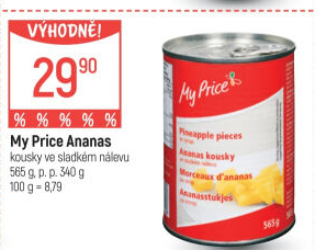 Kompot ananas My Price