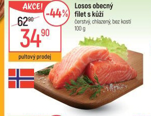 Losos obecný filety