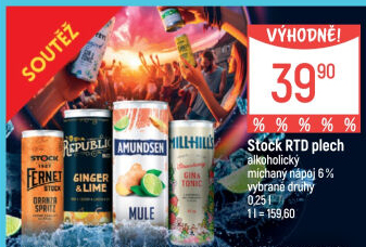 Míchané nápoje Stock