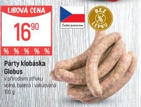 Párty klobása Globus