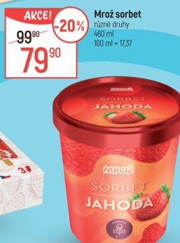 Sorbet v kelímku Mrož Prima