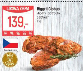 Vepřová plec marinovaná Biggril Globus