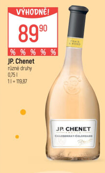 Víno Chardonnay J.P. Chenet