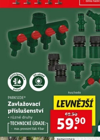 Parkside Zavlažovací příslušenství
