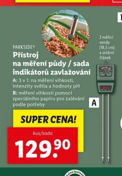 Parkside Přístroj na měření půdy / sada indikátorů zavlažování
