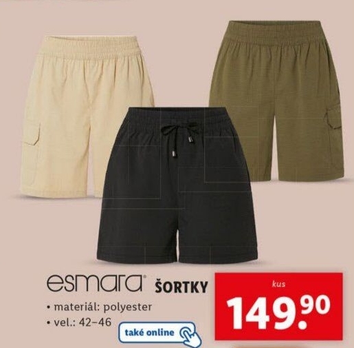 Dámské šortky - kraťasy Esmara