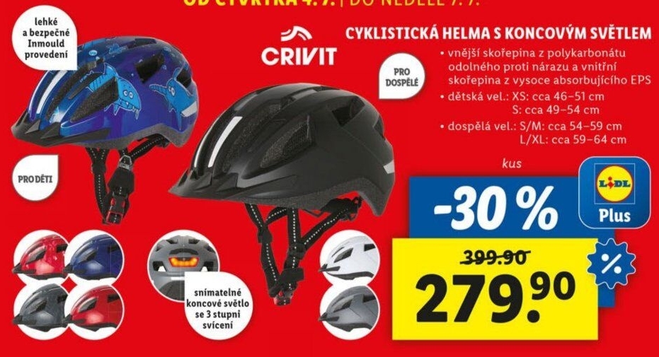 Dětská cyklistická přilba Crivit